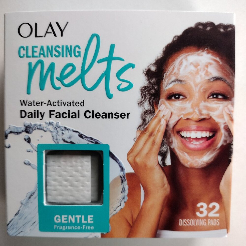 Olay Cleansing Melts Water Activated Daily Use Gentle Clean Fragrance-Free 32 CT